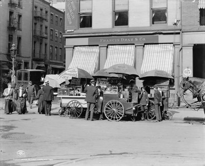 ブロードセントランチカート、ニューヨーク、ニューヨーク、c.1906 作： Detroit Publishing Co.